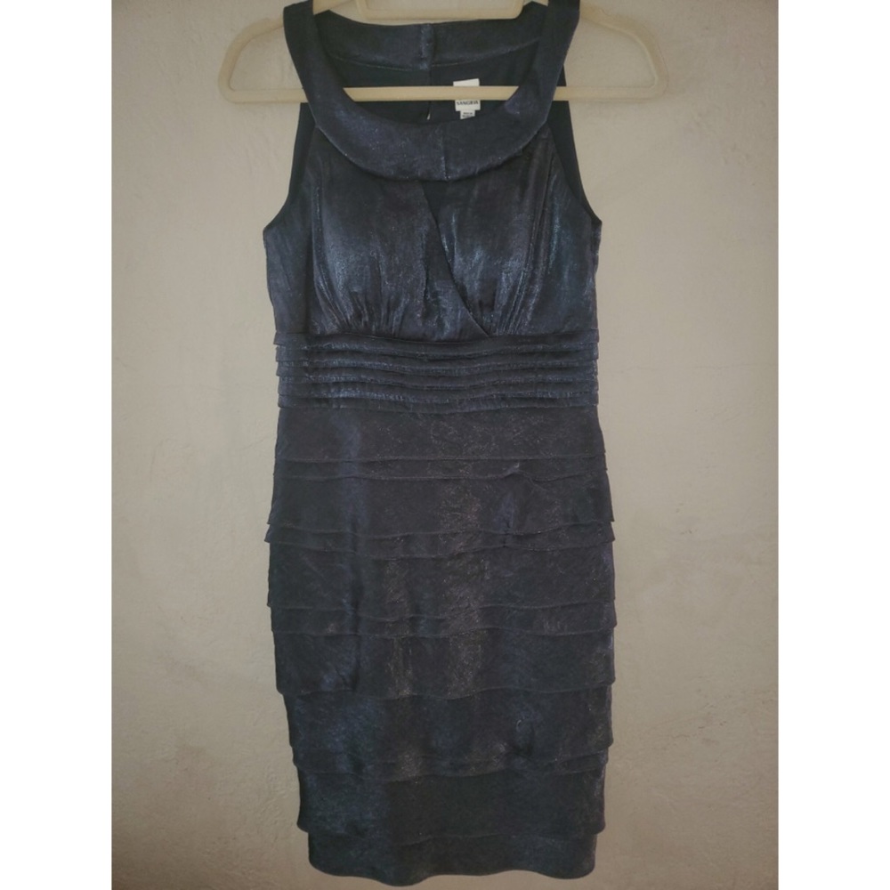 Size 4 Sangria Black Cocktail Dress